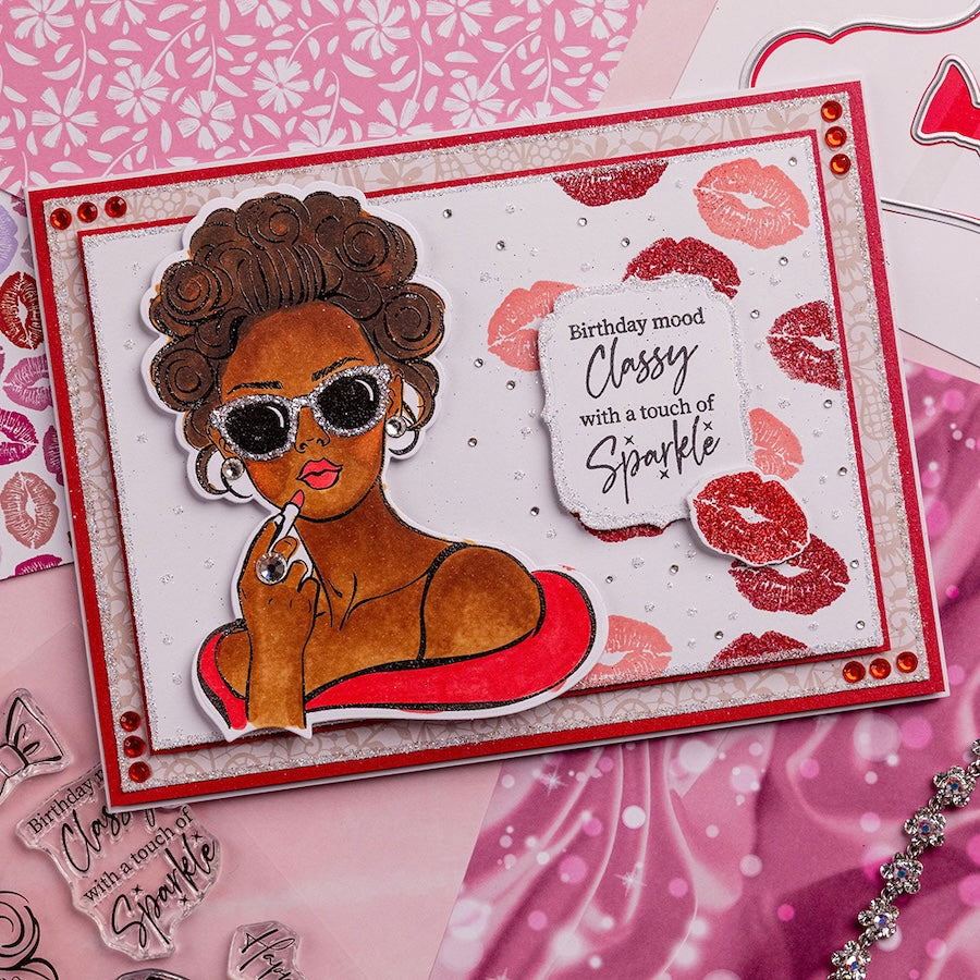 Chloe's Creative Cards Stay Classy Die and Stamp Set c-diest-classy kiss