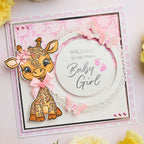 Chloe’s Creative Cards Stripes Background 8x8 Embossing Folder c-8emb-stripes baby girl