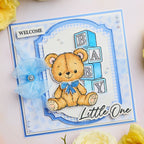 Chloe’s Creative Cards Teddy Die and Stamp Set c-diest-babyt little one