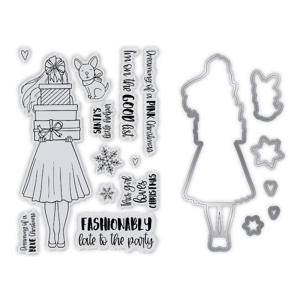 Chloe’s Creative Cards This Girl Loves Christmas Die and Stamp Set c-diest-thisgirl details