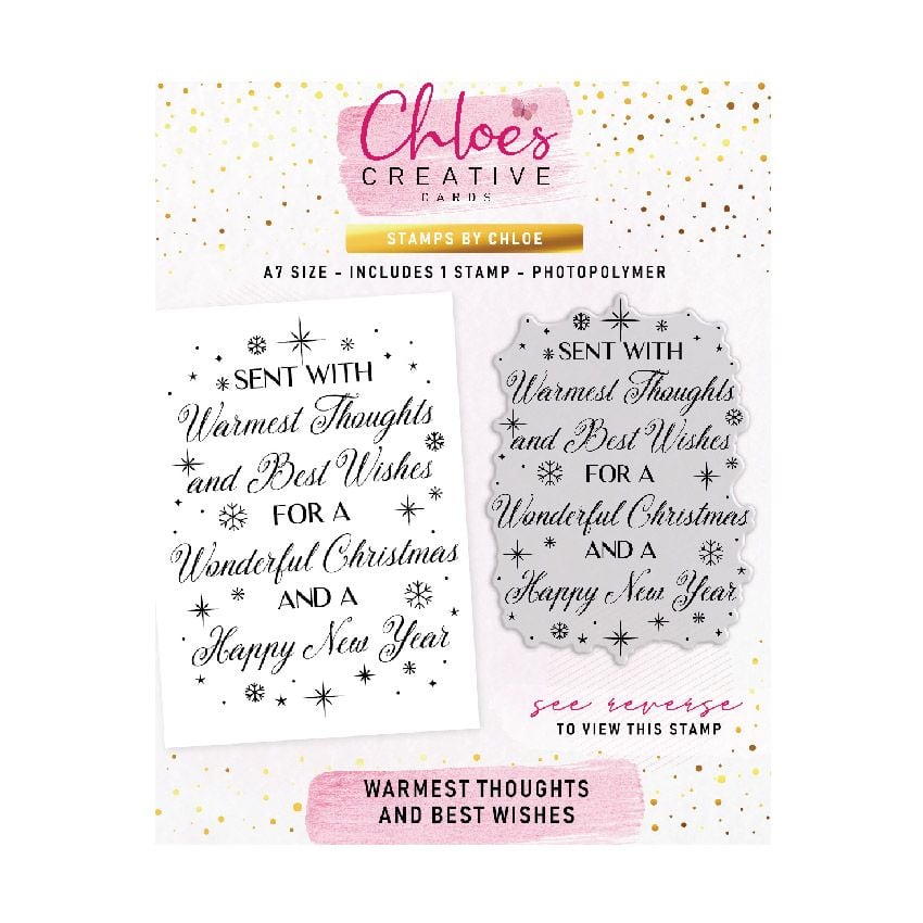Chloe’s Creative Cards Warmest Thoughts and Best Wishes Clear Stamp c-stam-wwwarm
