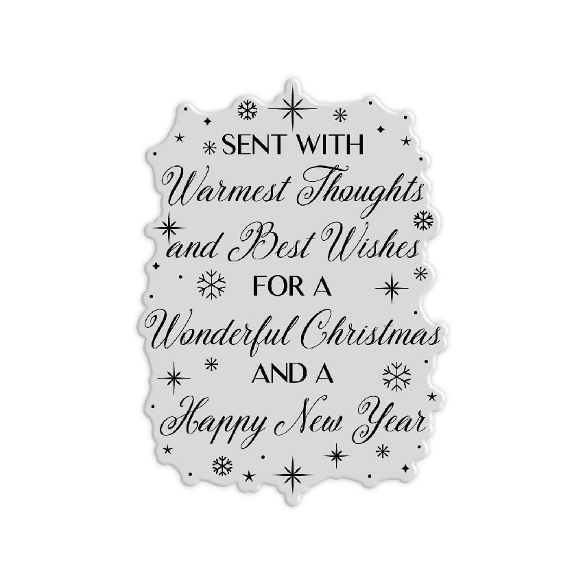 Chloe’s Creative Cards Warmest Thoughts and Best Wishes Clear Stamp c-stam-wwwarm 2
