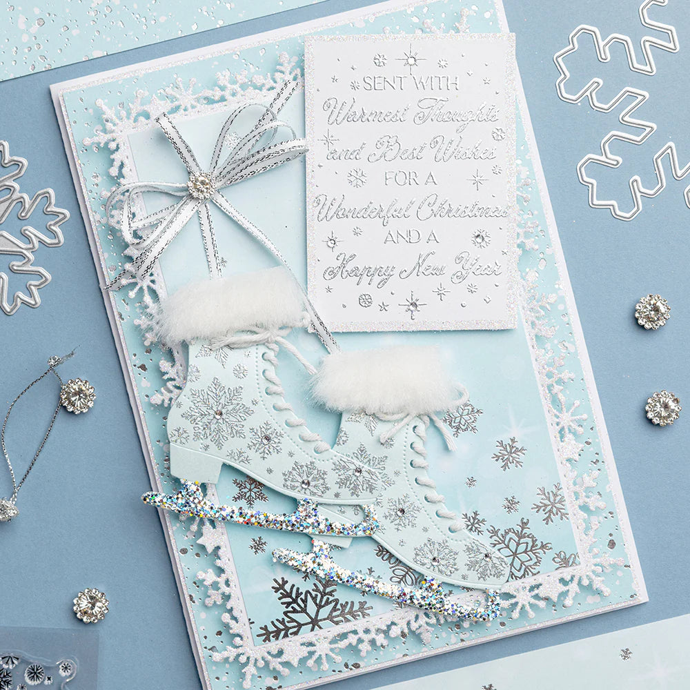 Chloe’s Creative Cards Warmest Thoughts and Best Wishes Clear Stamp c-stam-wwwarm skate