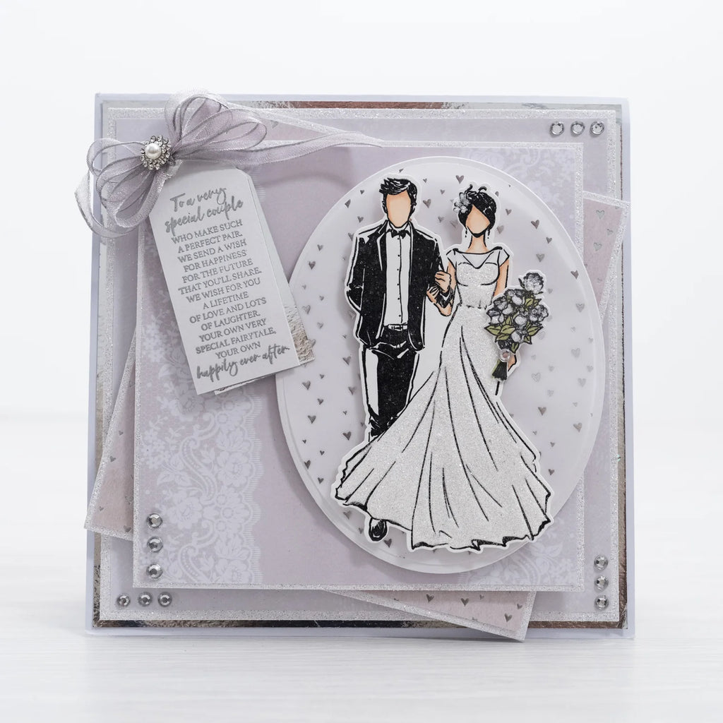Chloe's Creative Cards Wedding Verse Clear Stamps c-stam-wedverse couple