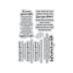 Chloe's Creative Cards Wedding Verse Clear Stamps c-stam-wedverse verses