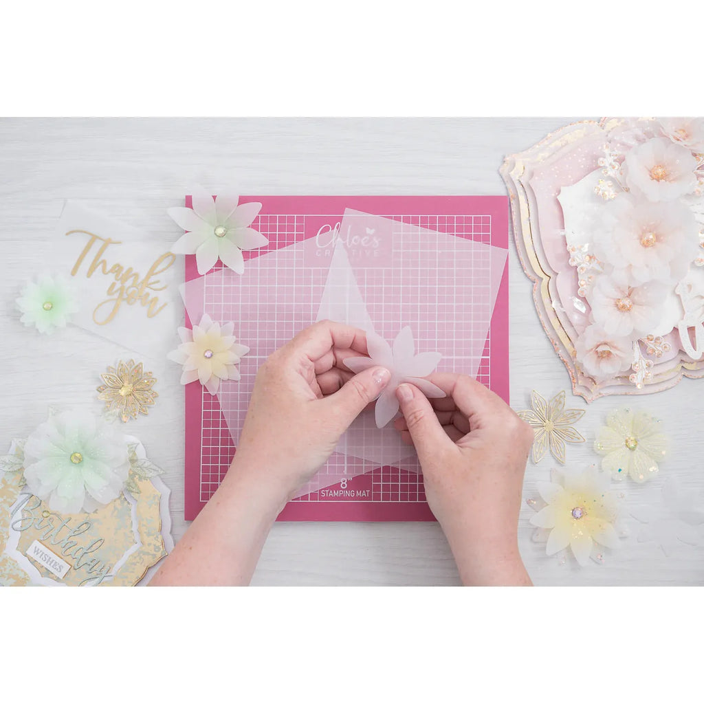 Chloe's Creative Cards White Vellum Sheets ccc-vel-50 cuts