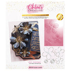 Chloe's Creative Cards Winter Bloom Flower 3D Embossing Folder and Die c-3dembdie-winb