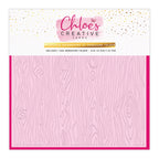 Chloe's Creative Cards Woodgrain Background 8x8 Embossing Folder c-8emb-wood