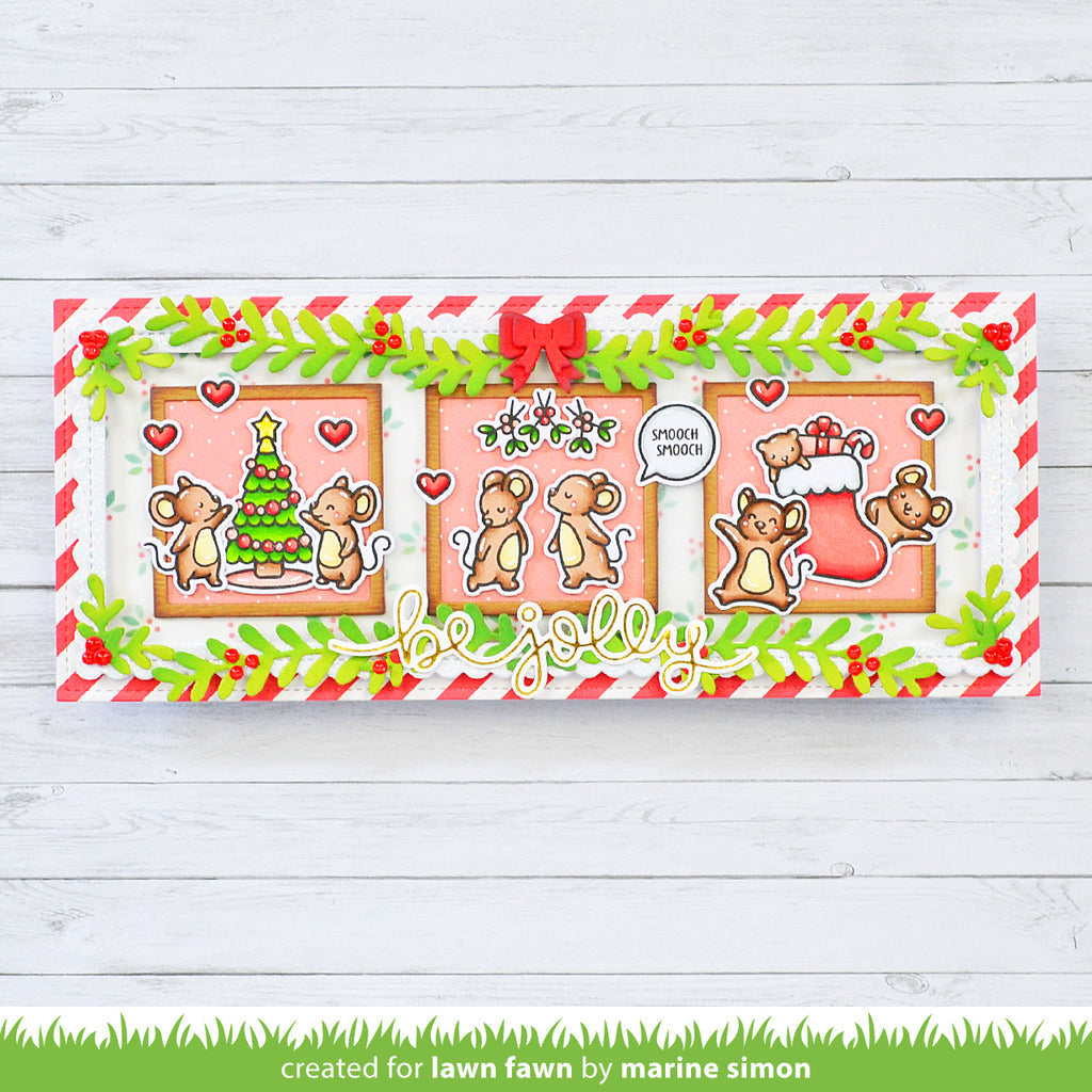 Lawn Fawn Christmas Before 'n Afters Clear Stamps lf3223 be jolly