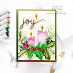 Simon Says Stamp Embossing Folder Christmas Candles sf566 Sugar and Spice Holiday Card | color-code:ALT05