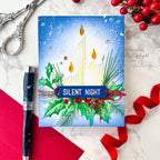 Simon Says Stamp Embossing Folder Christmas Candles sf566 Sugar and Spice Holiday Card | color-code:ALT01