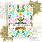 Simon Says Stamp Embossing Folder Christmas Angels sf567 And Everything Nice Christmas Card | color-code:ALT05