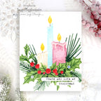 Simon Says Stamp Embossing Folder Christmas Candles sf566 Sugar and Spice Christmas Card | color-code:ALT04