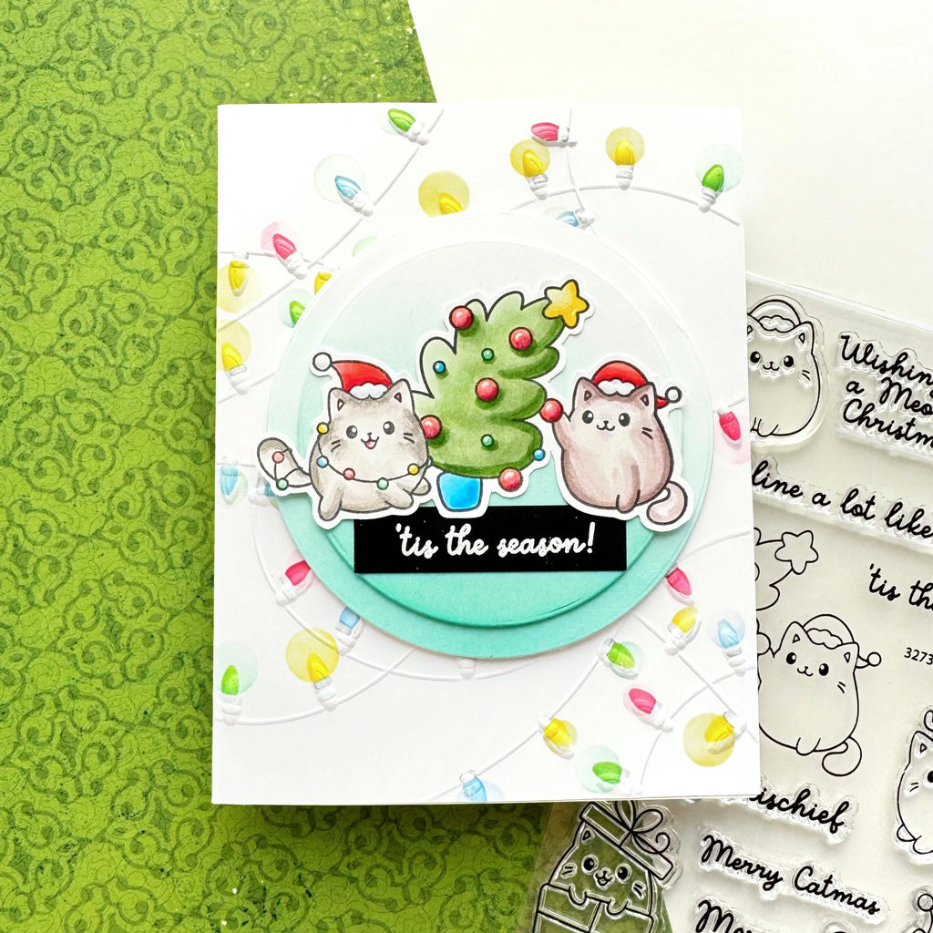 Simon Says Stamp Christmas Cats Dies 1404sdc Sugar and Spice Christmas Card