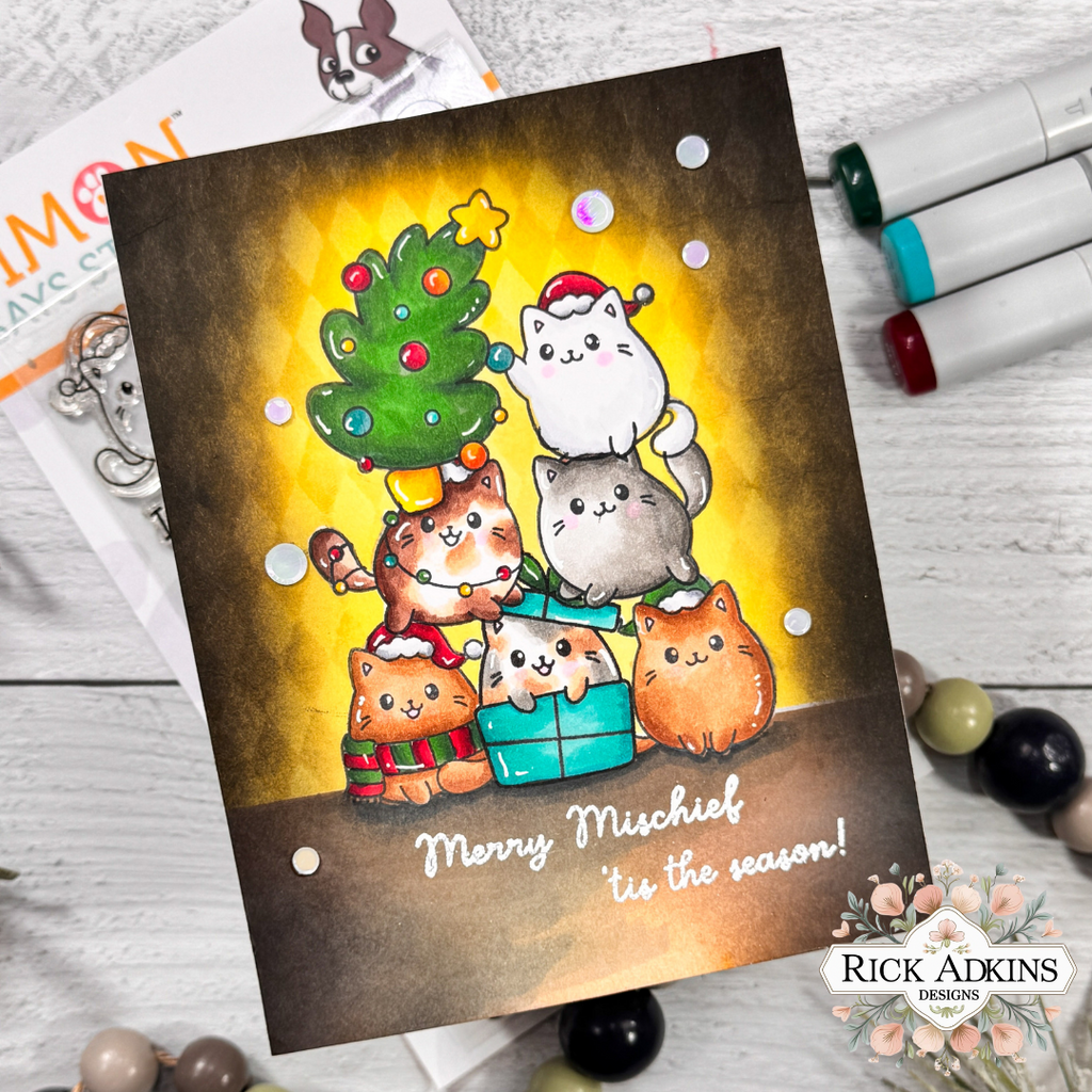 Simon Says Clear Stamps Christmas Cats 3273ssc Sugar and Spice Christmas Card | color-code:ALT02