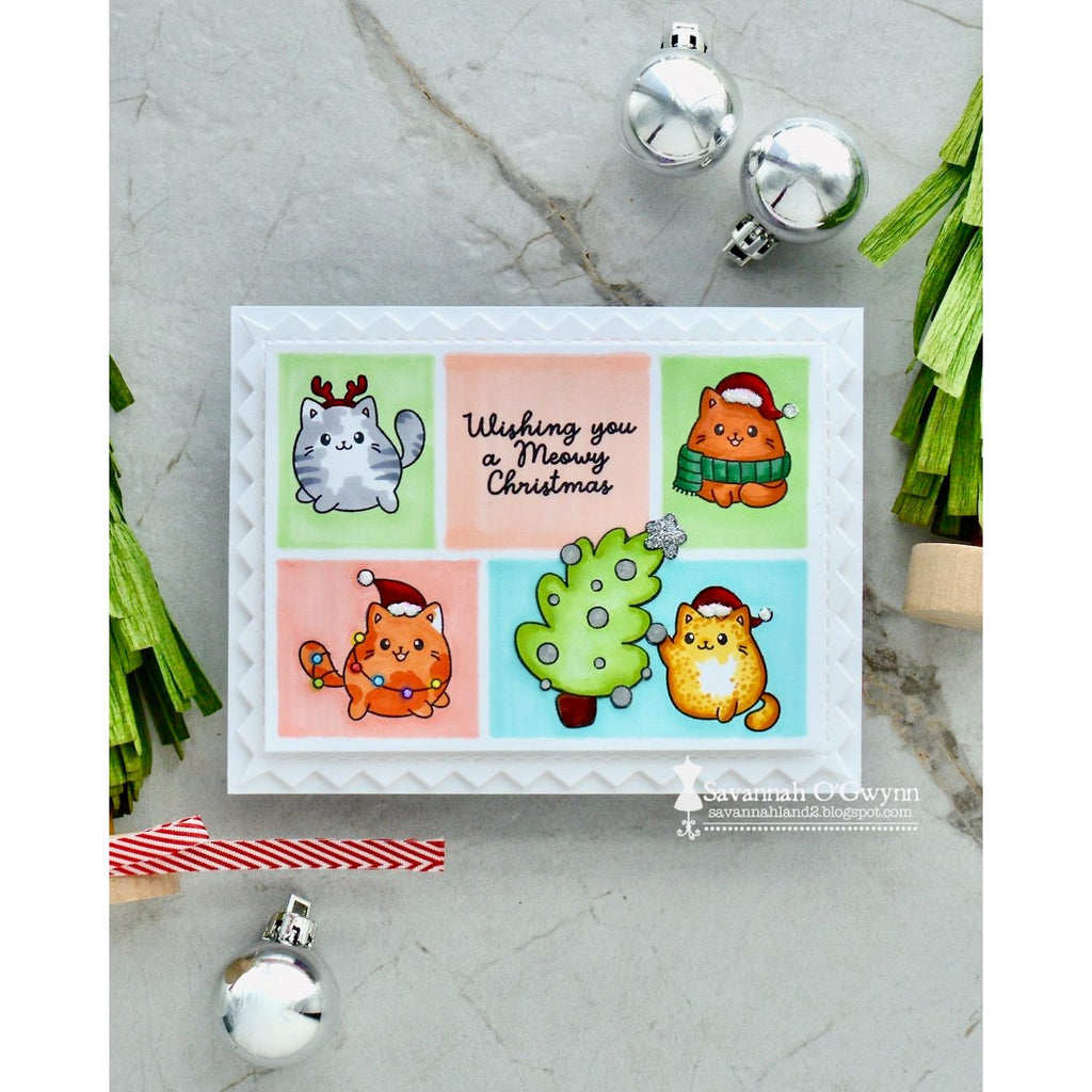 Simon Says Stamps and Dies Christmas Cats set1067cc Sugar and Spice Christmas Card