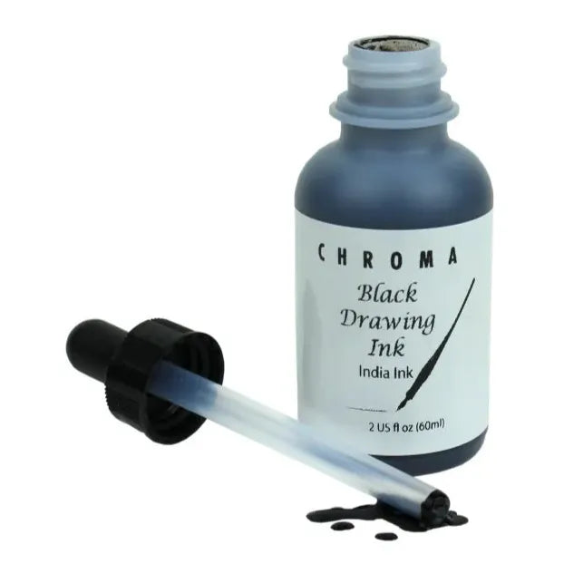 Chroma Black Drawing India Ink cq1999