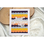 Simon Says Stamp Chunky A2 Scallop Rectangles Wafer Dies 1368sd DieCember Just Because Card