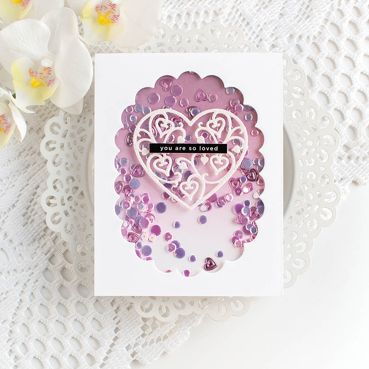 Simon Says Stamp Chunky Scalloped Ovals Wafer Dies 1513sd Heart to Heart