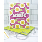 Simon Says Stamp Chunky Scallop Circles Wafer Dies 1369sd Happy Camper Smile Card