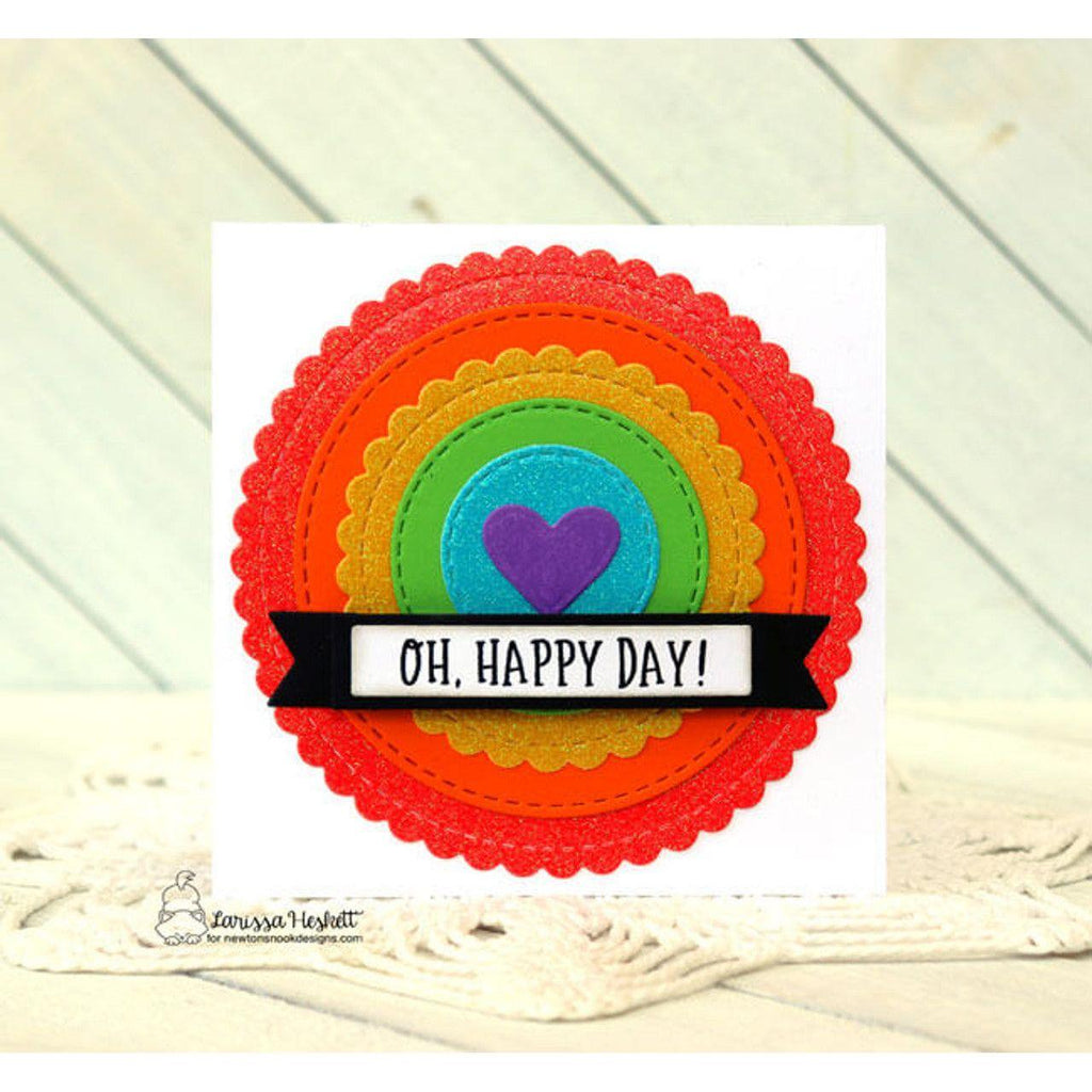 Newton's Nook Designs CIRCLE FRAMES Dies NN2005D04 rainbow