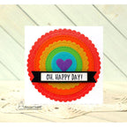 Newton's Nook Designs CIRCLE FRAMES Dies NN2005D04 rainbow