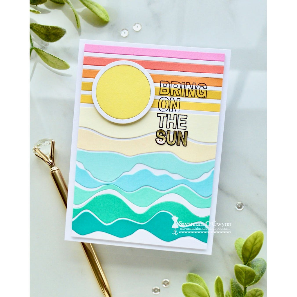 Simon Says Stamp Circle Frames Wafer Dies 1646sd Shine On Savannah O'Gwynn Sunshine Card