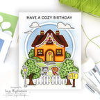 Simon Says Stamp Circle Frames Wafer Dies 1646sd Shine On Suzy Plantamura Cozy Birthday Card