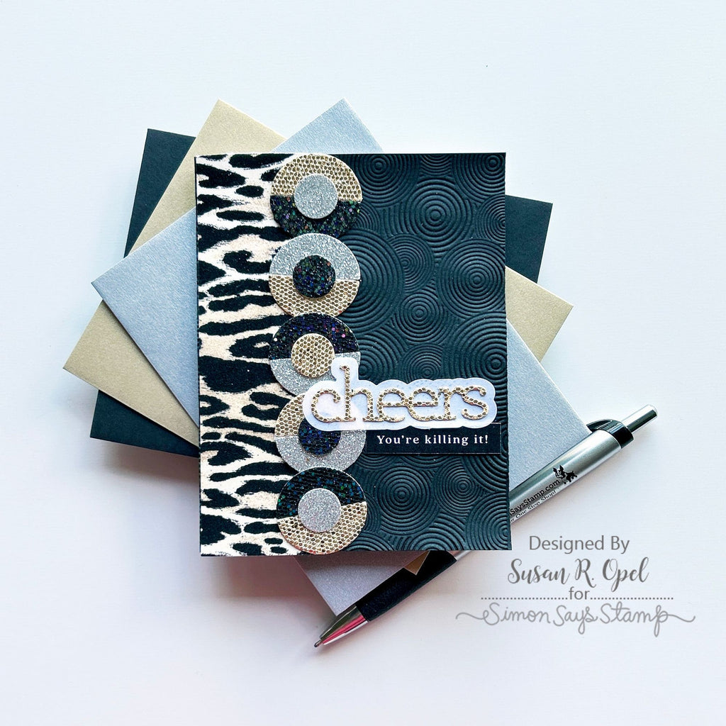 Simon Says Stamp Embossing Folder Circle Hoops sf322 Out Of This World
