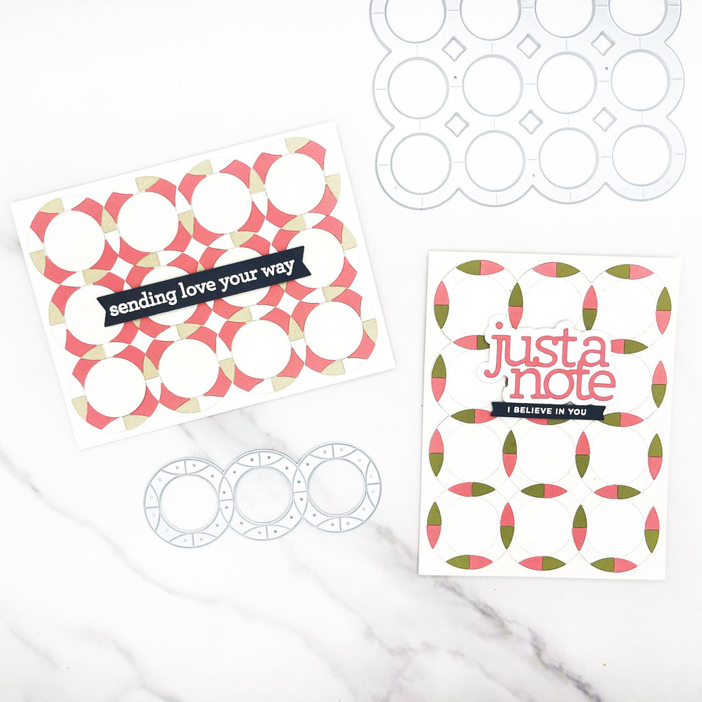 Simon Says Stamp Circle Quilt Wafer Dies 1423md STAMPtember Birthday Card Love Cards | color-code:ALT01