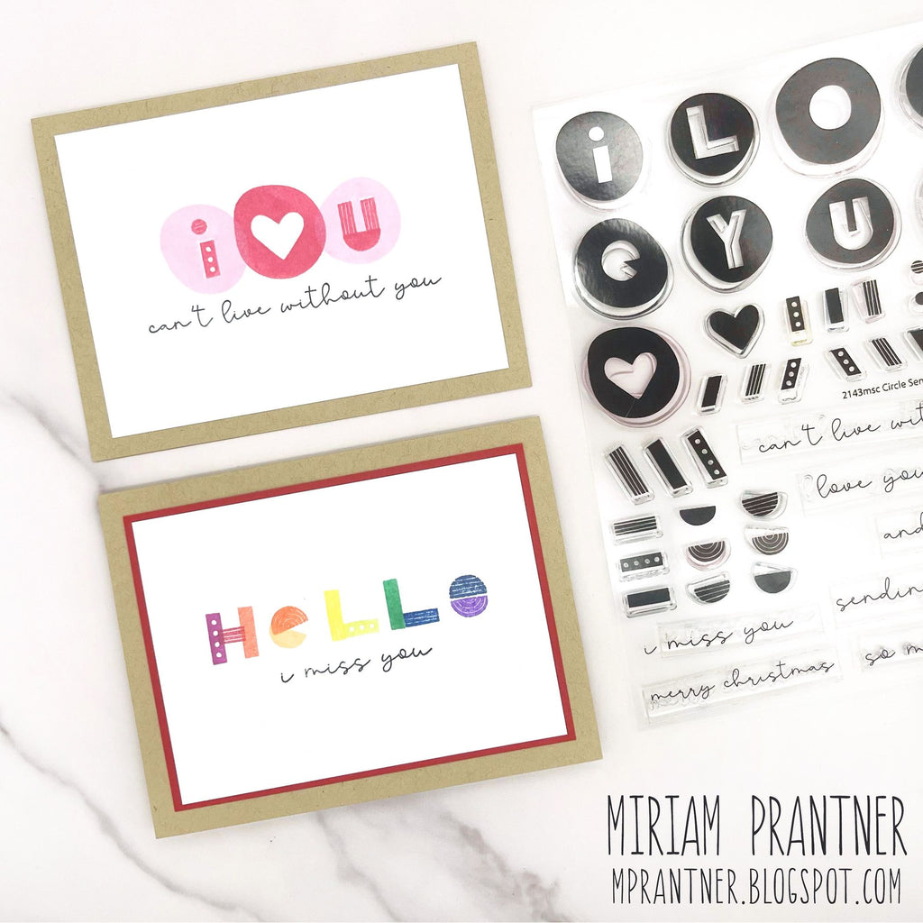 Simon Says Stamps and Dies Circle Sentiments set902cs To Love Love and Hello Cards | color-code:ALT05