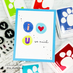 Simon Says Clear Stamps Circle Sentiments 2143msc To Love Love Card