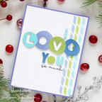 Simon Says Stamps and Dies Circle Sentiments set902cs To Love Love Card