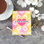 Simon Says Stamp Citrus Slice Background Die s844 Just A Note Love Card | color-code:ALT06