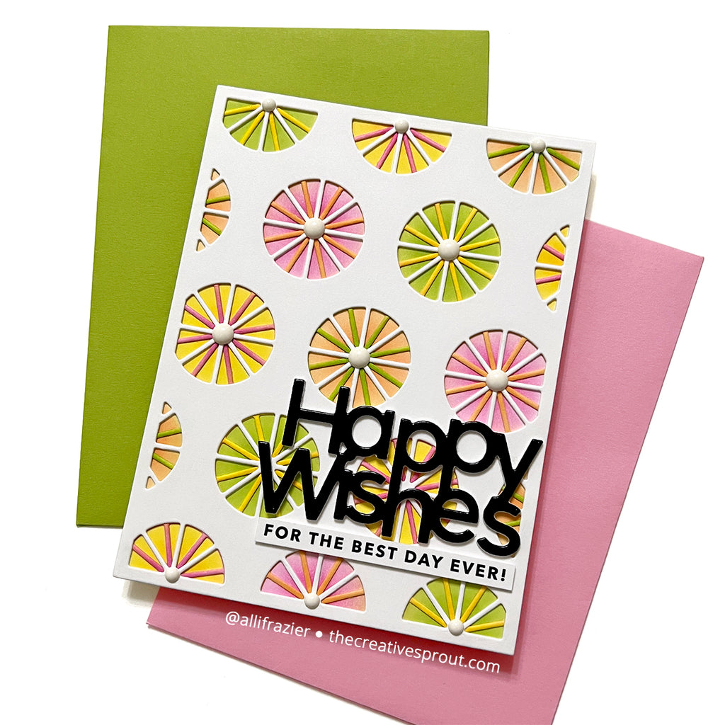 Simon Says Stamp Citrus Slice Background Die s844 Just A Note Birthday Card | color-code:ALT04