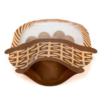 Clear Bags Basket Shaped Pouch with Zipper 5 Pack bottom