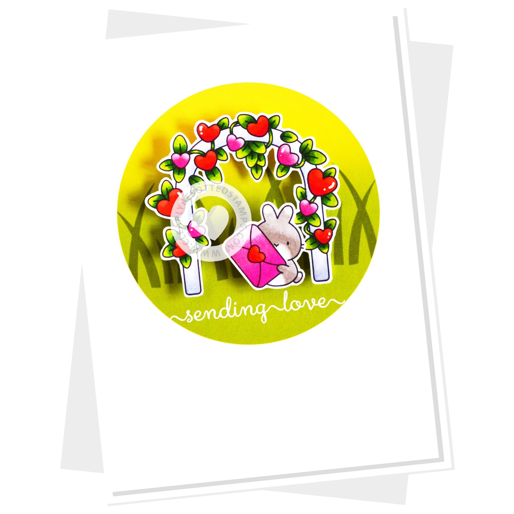 Clearly Besotted A Little Love Clear Stamps flowers