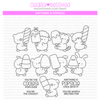 Clearly Besotted Anything Is Popsicle Clear Stamps