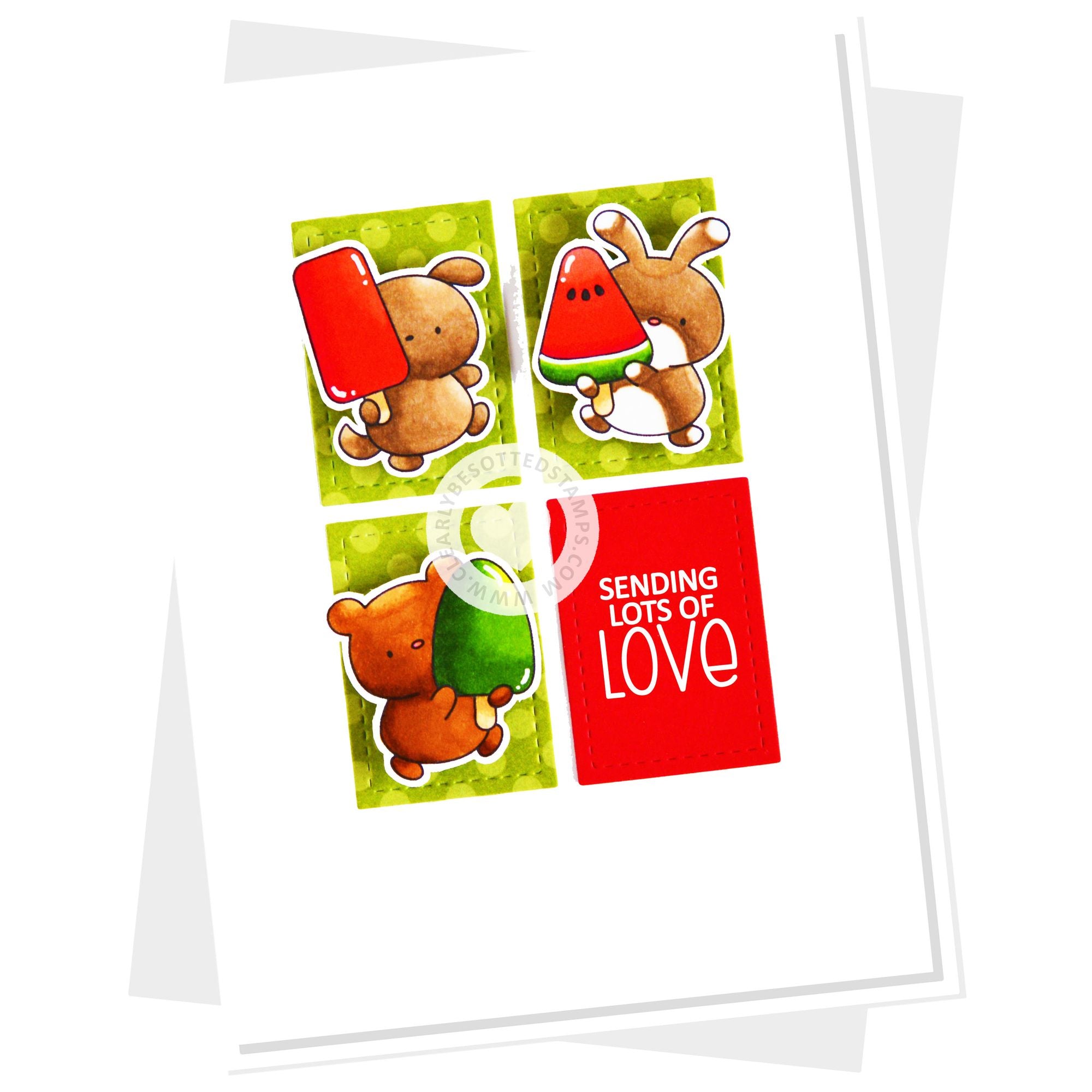 Clearly Besotted Anything Is Popsicle Clear Stamps sending love