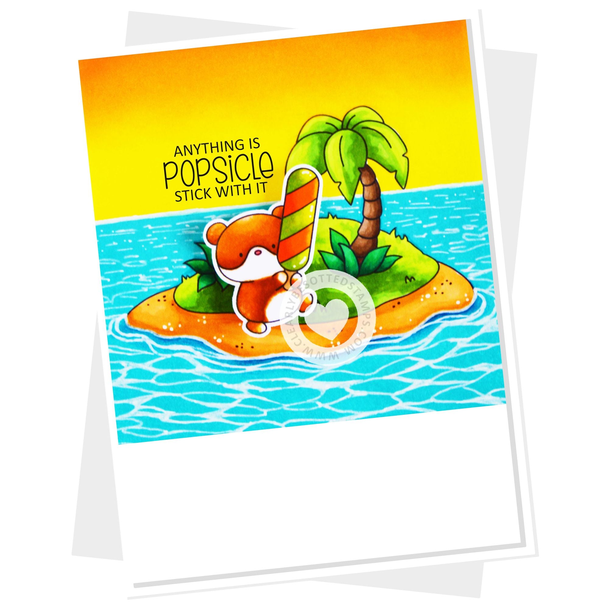 Clearly Besotted Anything Is Popsicle Clear Stamps you can do it