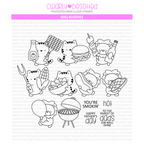 Clearly Besotted BBQ Buddies Clear Stamps