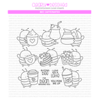 Clearly Besotted Bee Caffeinated Clear Stamps