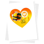 Clearly Besotted Bee Caffeinated Clear Stamps heart