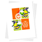 Clearly Besotted Beewitched By Chemistry Clear Stamps orange