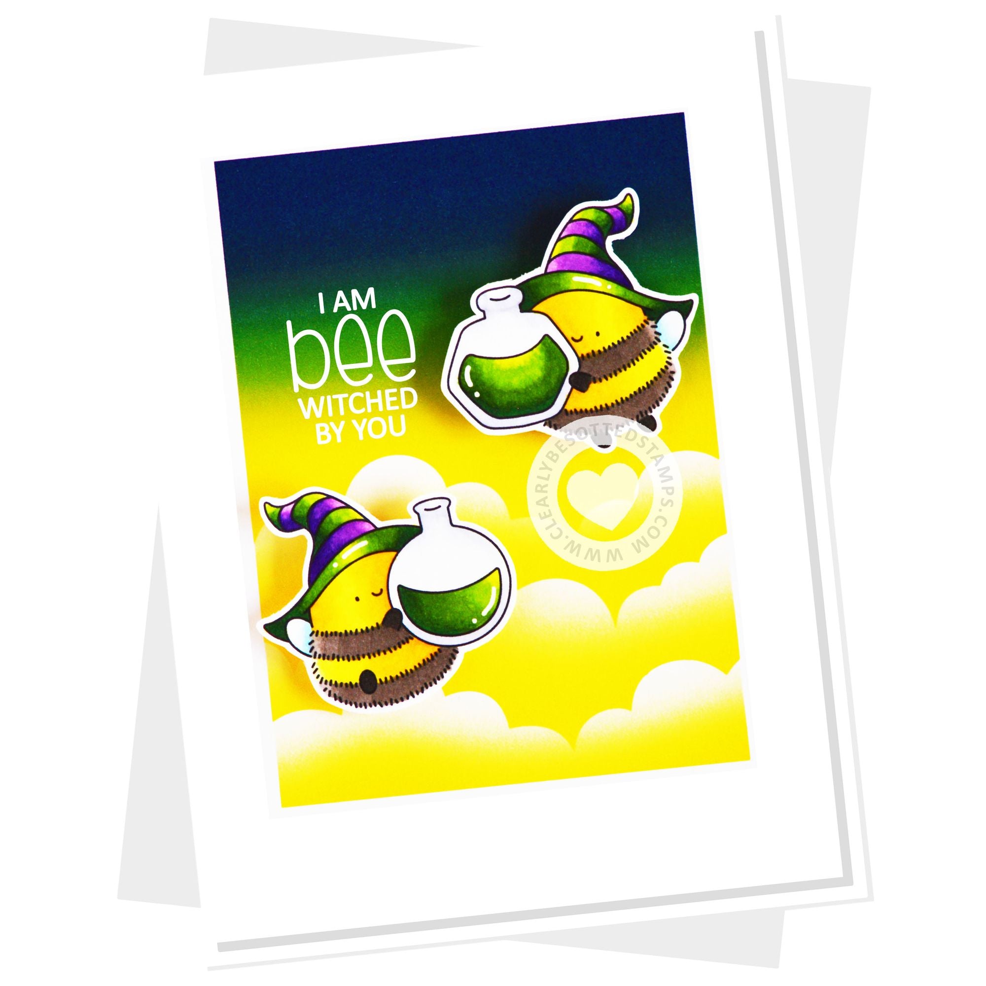 Clearly Besotted Beewitched By Chemistry Clear Stamps yellow