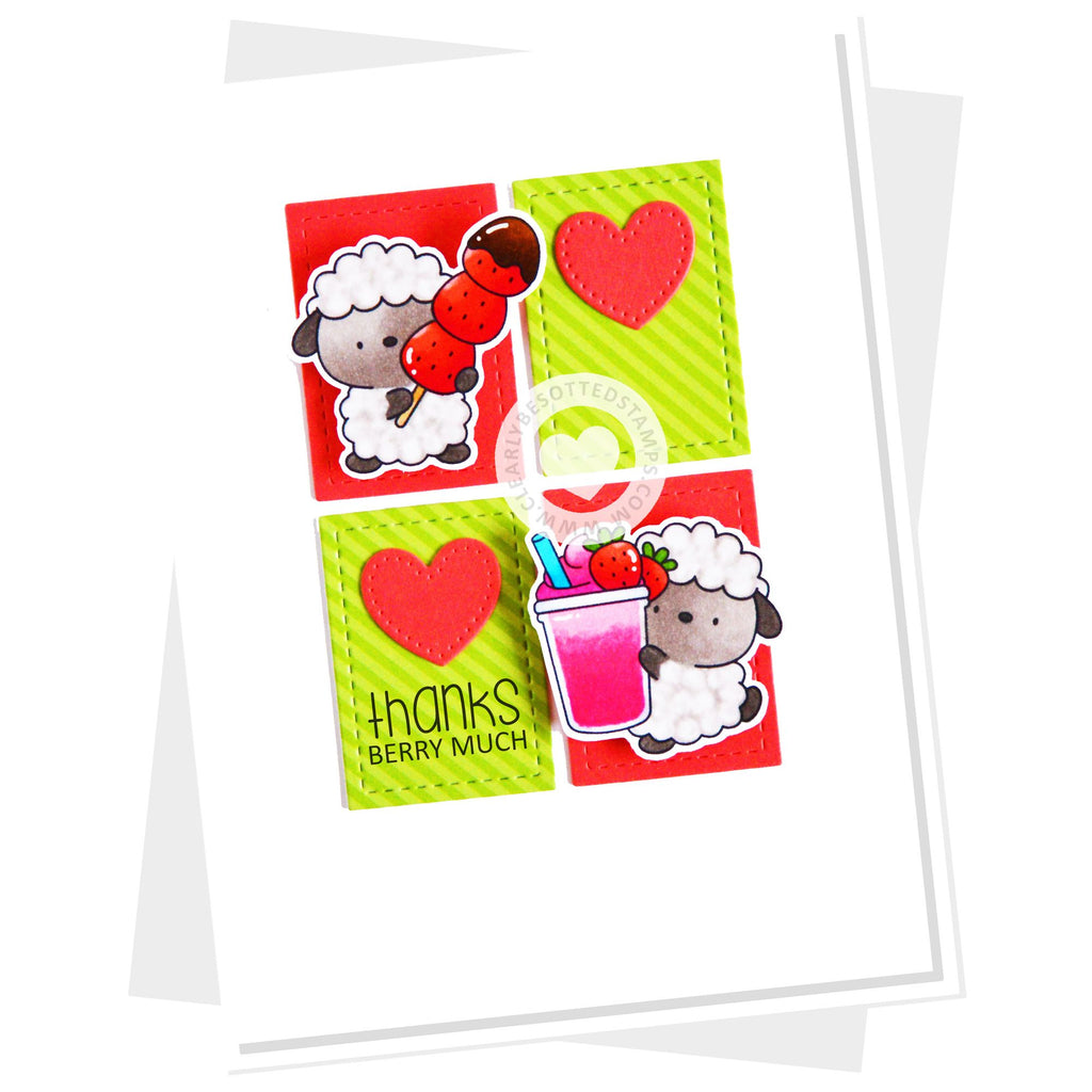Clearly Besotted Berry Nice Clear Stamps sheep