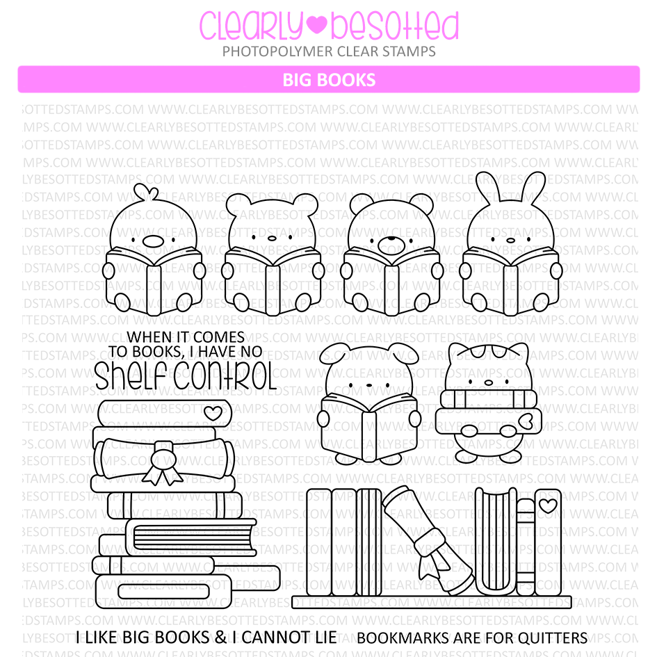 Clearly Besotted Big Books Clear Stamps