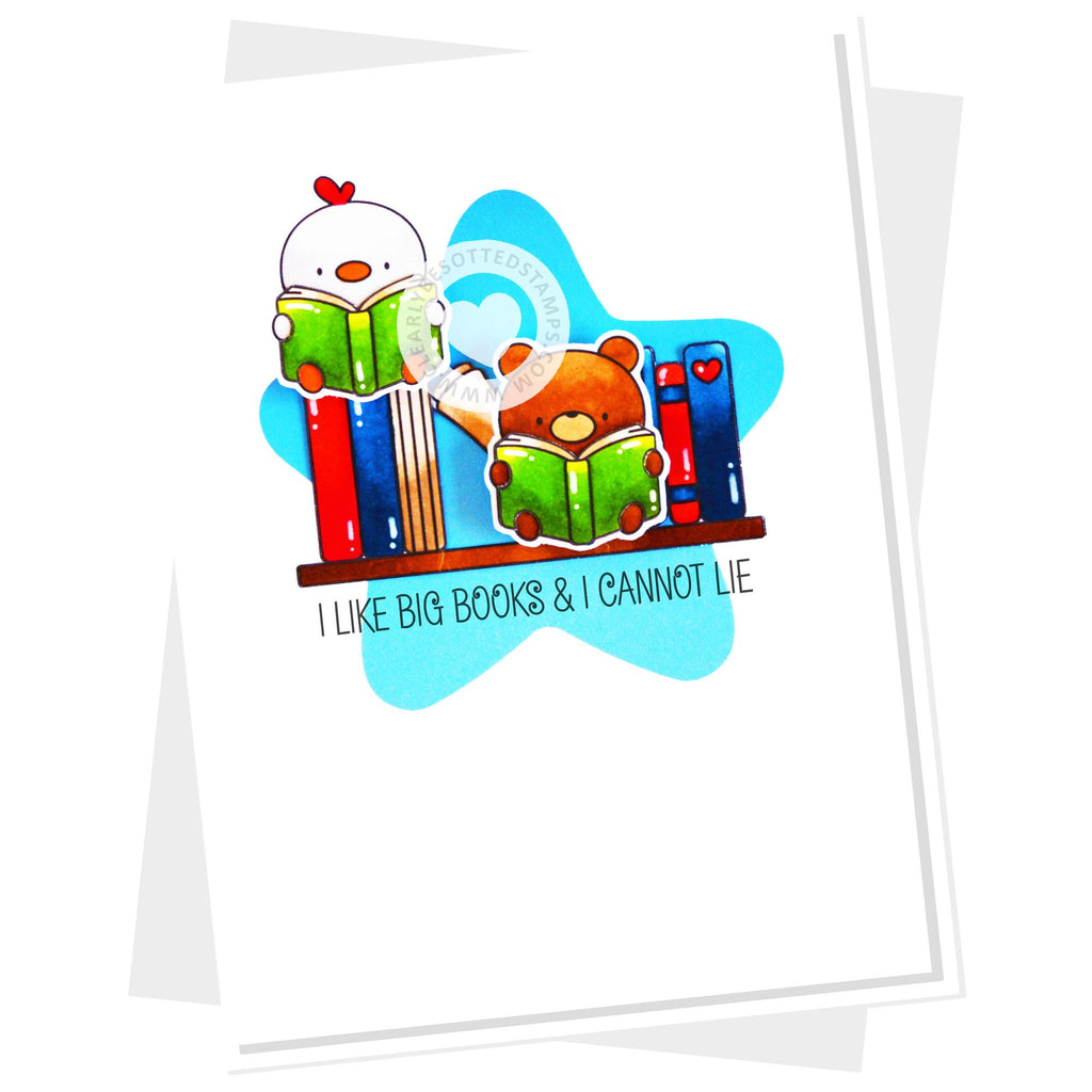 Clearly Besotted Big Books Clear Stamps i like big books card
