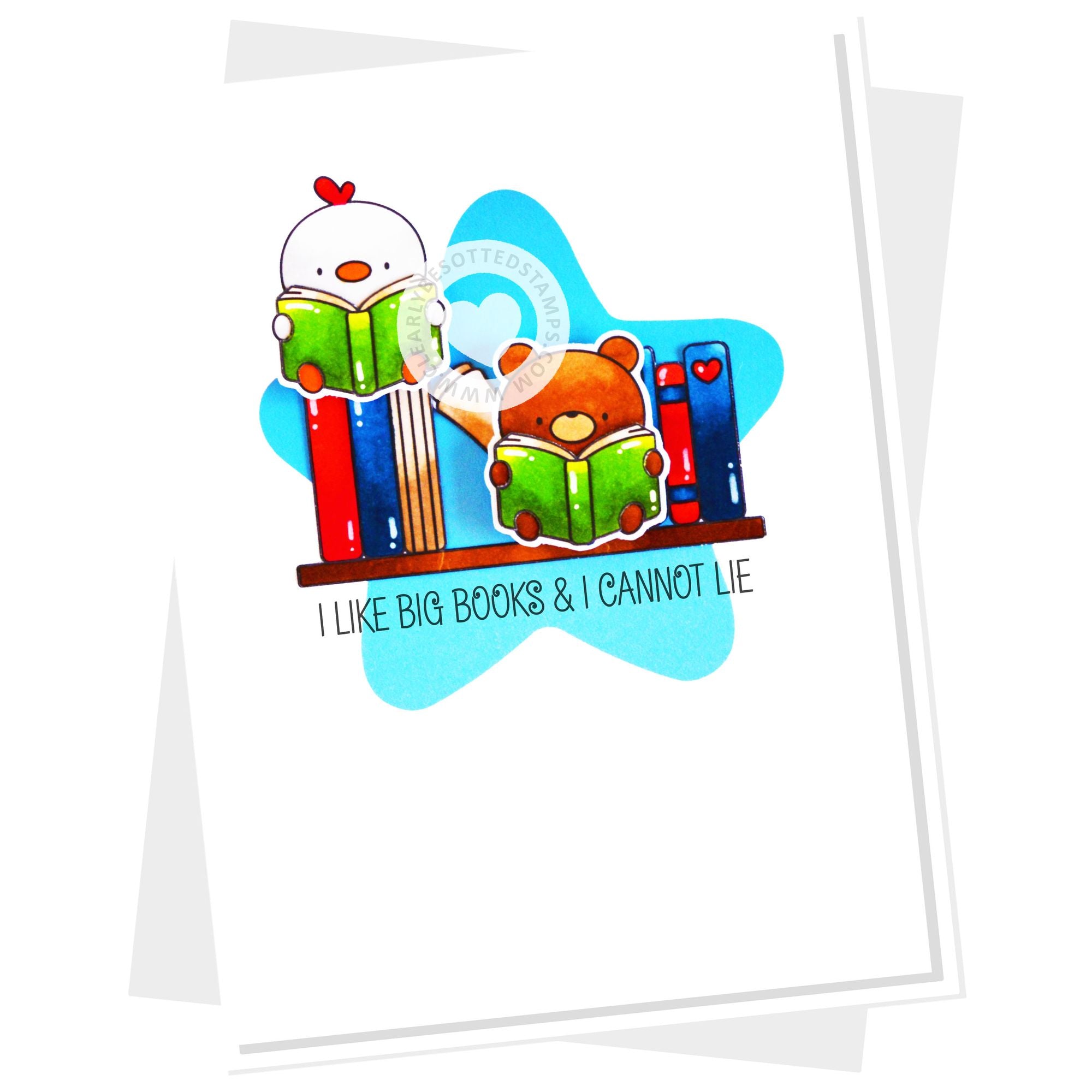Clearly Besotted Big Books Clear Stamps i like big books card