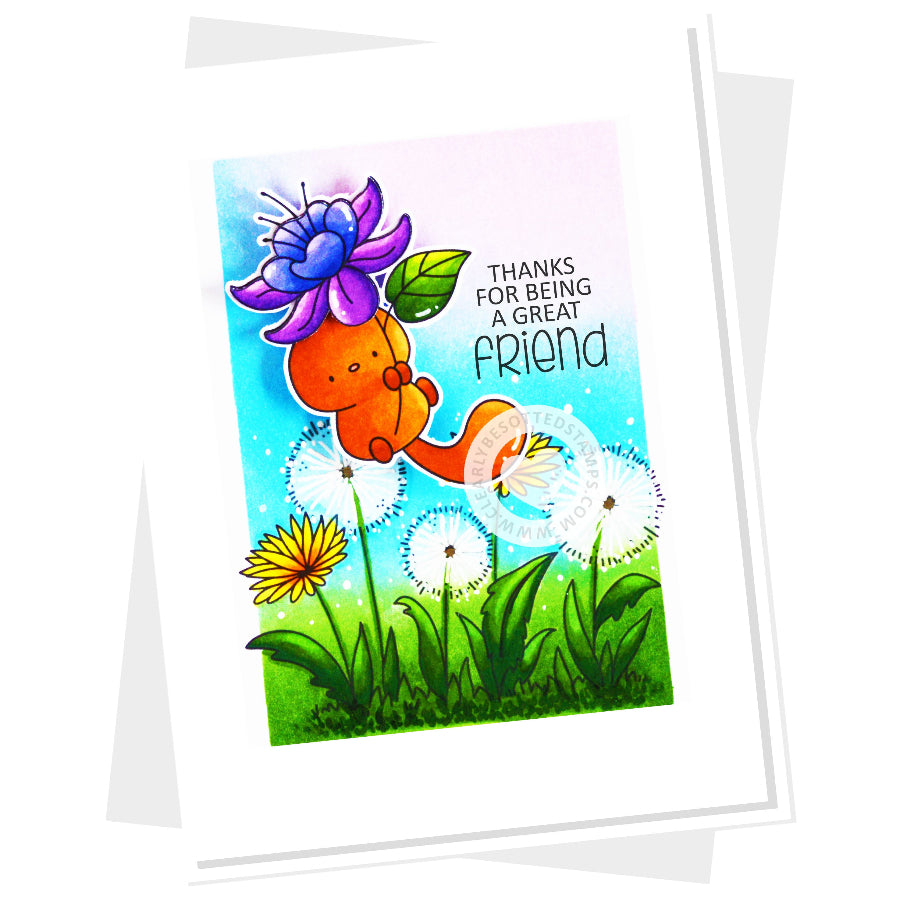 Clearly Besotted Blooming Buddies Clear Stamps friend